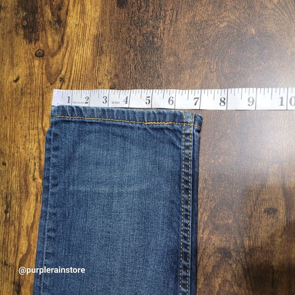 Levi's Jeans 34x32 measures 34x30 Taper Fit Medium Dark Wash Stretch Denim - Picture 11 of 12
